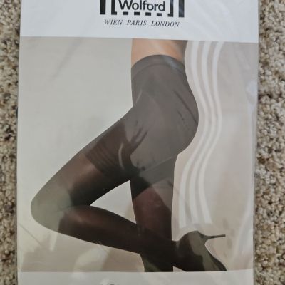 Brand New In Package Wolford Power Shape Black Tights Size Medium Support 18416